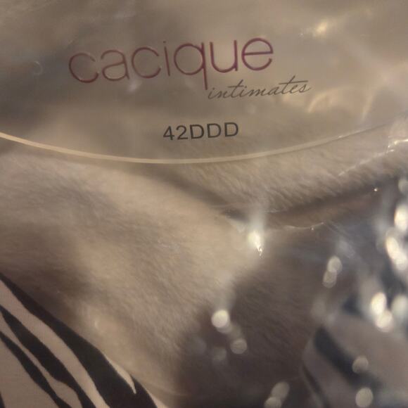 brand new Cacique zebra striped t-shirt material bra 42DDD - Picture 4 of 4
